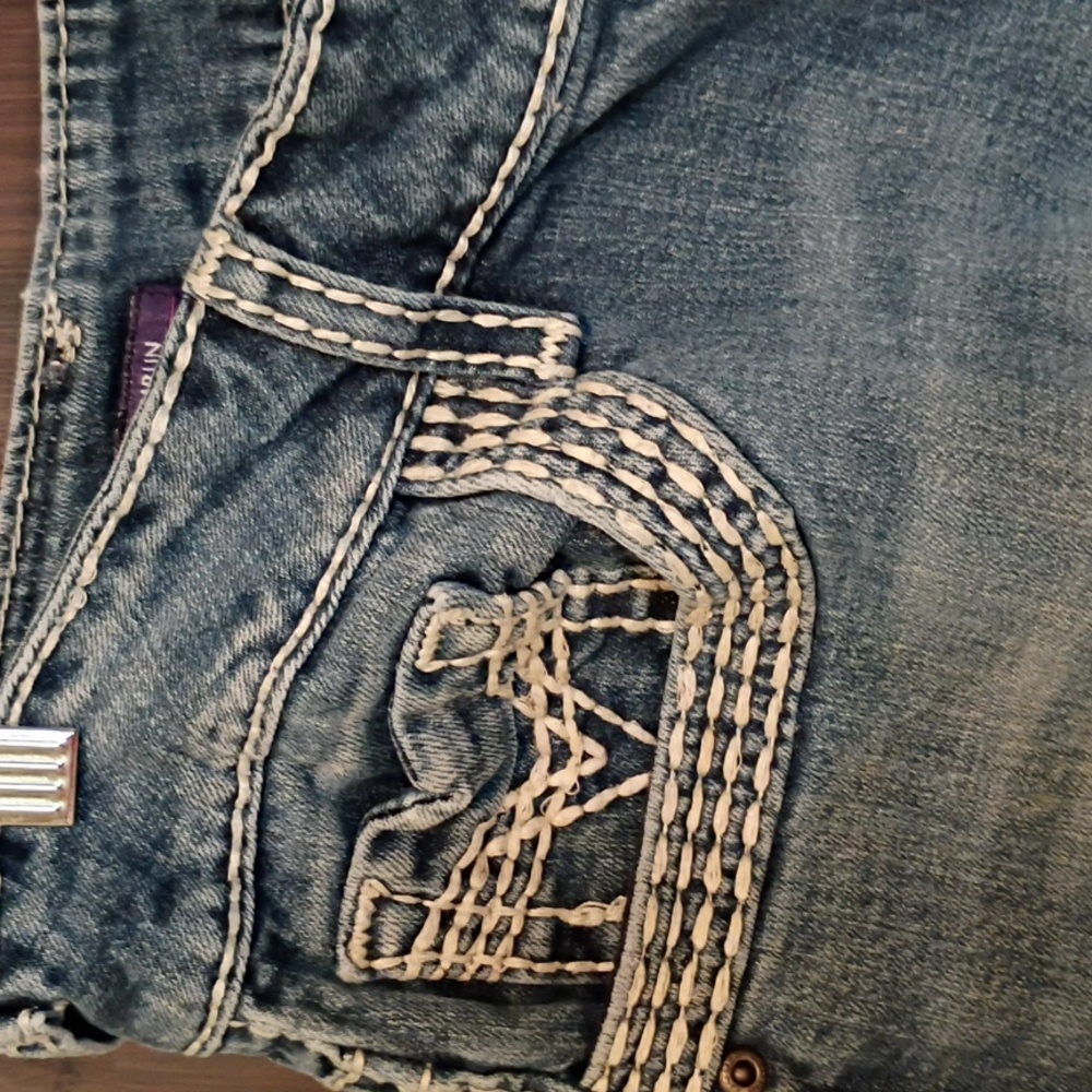 Womens Juniors Vigoss Thick Stitch, Low Rise Jeans. Size 15